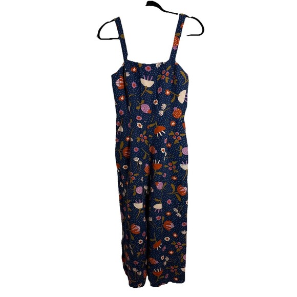 Modcloth Princess Highway Floral Print Sleeveless Jumpsuit Retro Hippie Boho Sz8 - Picture 1 of 11